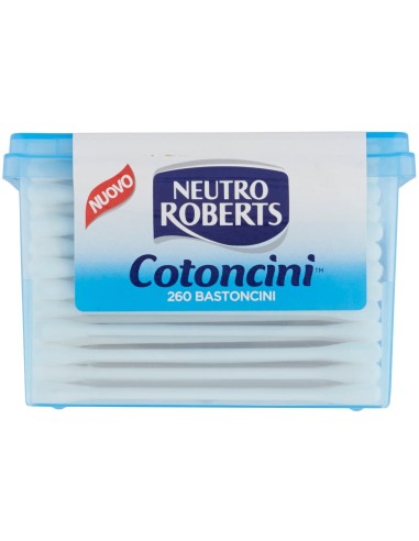 Neutro Roberts Bastoncini Cotonati - 260 Cotonfiock - Extra Delicati